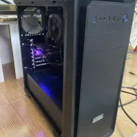 کیس گیمینگ که بیشتر قطعات آن (گارانتی شرکتی دارد)