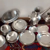 ظروف مسی ۱۰۰ ساله قدیمی سفید شده