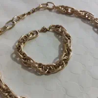 دستبند وگردنی سالم سالم رنگ گلدرز