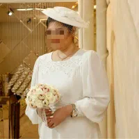 لباس عقد مجلسی همراه کلاه سایز 46