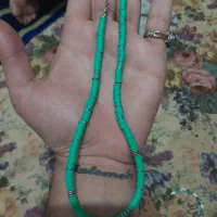 گردنبند سنگ فیمو سبز ار دبی خریداری شده