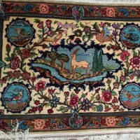 تابلو فرش دستباف گل ابریشم