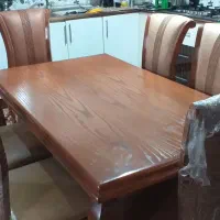 میز نهار خوری تمام چوب ۶ نفره