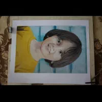 سیاه قلم و مداد رنگی|تابلو، نقاشی، عکس|ارومیه, |دیوار