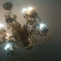 لوستر برنزی ۶ شاخه|لوستر و چراغ آویز|تبریز, |دیوار