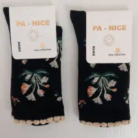 جوراب ساقدار گلدار