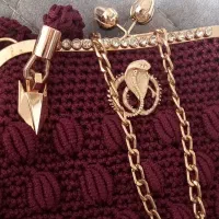 کیف مکرومه دستبافت نو