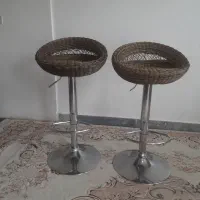 صندلی حصیری قهوه خوری جک دار