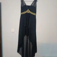 لباس مجلسی دکلته دو دامنه