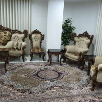 مبل سلطنتی ۹ نفره با عسلی