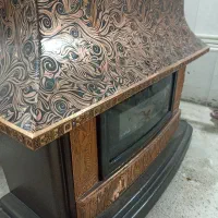 بخاری طرح شومینه|بخاری، هیتر، شومینه|قائن, |دیوار