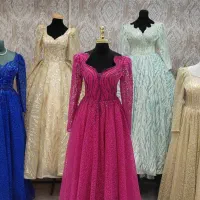 کرایه لباس مجلسی مزون دخترانه عروس نجمه صمدی|لباس|مشهد, قائم|دیوار