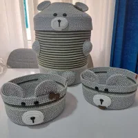 سبد با نخ قیطان|صنایع دستی و سایر لوازم تزئینی|بندرعباس, |دیوار