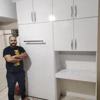 تخت کمجا و کمددیواری مدل براق اینه‌ای تخت وکمد mwt|تخت و سرویس خواب|تهران, حسن‌آباد|دیوار