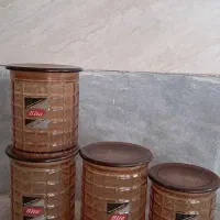 ۴ ظرف حبوبات ۱ کیلویی و ۴ تا ۸۰۰ گرمی