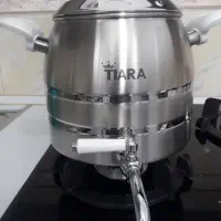 کتری روحی ۵لیتری کتری شیر دار استیل تیارا ۶لیتری