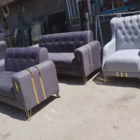 مبلمان 7نفره اسکارلت پایه چوبی وفلزی