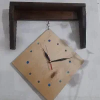 ساعت دیواری چوبی فقط ۱۲۰۰ تومن
