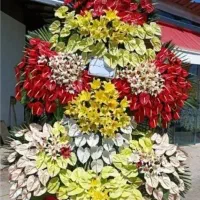 تاج گل فانتزی درباری پنجره ای ۱ تا ۷طبقه گل طبیعی