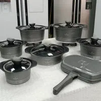 سرویس قابلمه راکلند 14 پارچه اقساطی نیرو انتظامی|ظروف پختوپز|خرمآباد, |دیوار