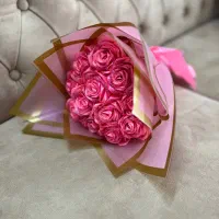 گل ۱۲شاخه صورتی جذابمون
