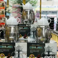 کتری قوری استیل 7لیتری مدل 0094 جدید لاکچری شیردار|قوری، کتری، قهوه‌ساز دستی|یزد, |دیوار