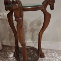 پای مبلی عسلی چوب کرده سالم کله اسبی با شیشه|مبلمان خانگی و میز عسلی|تهران, چهارصد دستگاه|دیوار