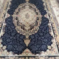 فرش 9متری تمیز و رنگ آبی تیره