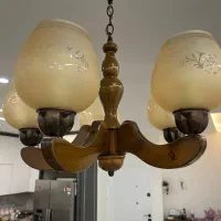 لوستر چوبی ۵ شاخه