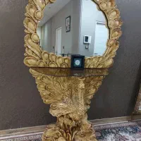 مجسمه ابریز فرشته و اینه طاووس