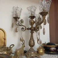 آباژور برنجی|چراغ خواب و آباژور|گلپایگان, |دیوار