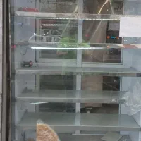 ویترین  فروشی   چرخ دار چراغ دار