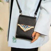 کیف چرم گاوی فلوتر و چوب روس نگارگری شده