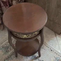 میز تلفن چوبی