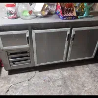 میز کارفریزری استیل وان 2متر وزیرترازو وسایل قنادی