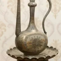 آفتابه لگن قلمکاری یزد|کلکسیون اشیاء عتیقه|یزد, |دیوار