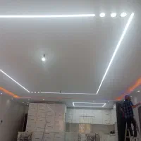 کناف سقف کاغذب.  لاین نوری دیوار پوششی. و|خدمات پیشه و مهارت|فردیس, فردیس|دیوار