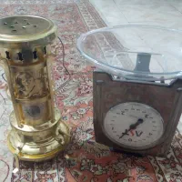 چراغ نفتی نو و ترازو آشپزخانه|کلکسیون اشیاء عتیقه|قدس, شهرقدس|دیوار