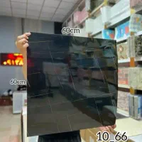 دیوار پوش طرح ماربل مشکی / پشت چسب دار