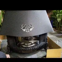 بخاری مدل ۶ هزار الی ۲۰ و شومینه قوسی تکی عمده|بخاری، هیتر، شومینه|خوی, |دیوار