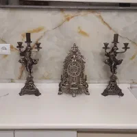 ساعت برنزی رو میزی زیبا|ساعت دیواری و تزئینی|تبریز, |دیوار