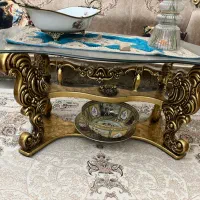 میز جلو مبلی با دوعدد عسلی و میز نهار خوری وبوفه