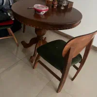 مبل ومیز ناهارخوری گرد و سه عدد صندلی|مبلمان خانگی و میز عسلی|تهران, سردارجنگل|دیوار