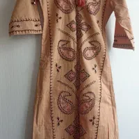 لباس نخی پاکستانی منجوق و ملیله دوری شده بلند
