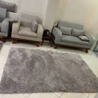 فرش شگی فلوگاتی پرز بلند دومیلیون  پانصدرنگ طوسی