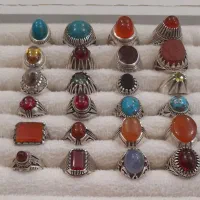 انگشترای نقره همگی عیار ۹۲۵ گرمی ۳۲۰ تومن|جواهرات|اردبیل, |دیوار