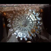 ظرف میوه نیم گود زنگاری شده اینه ای قدیمی