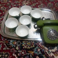 سینی قدیمی وکاسه چینی