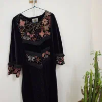 مانتو مشکی مجلسی نو