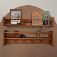 انواع شلف و دیوارکوب چوبی